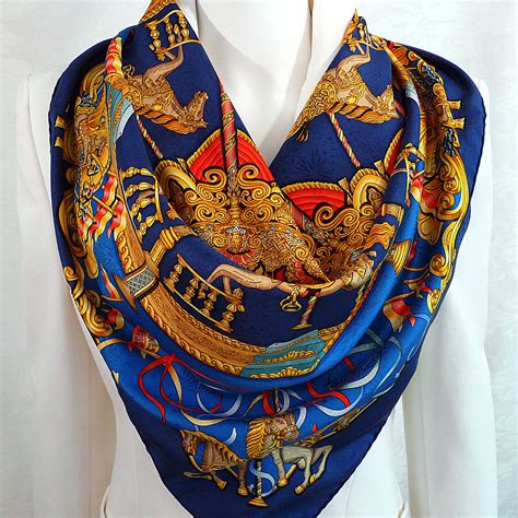 echte hermes sjaal herkennen|authentic Hermes silk scarf.